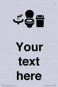 DV10932: Custom information: Toilets WC and Wash Basin with Sanitary Bin