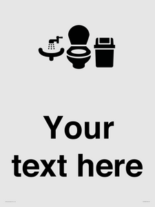 DV10932: Custom information: Toilets WC and Wash Basin with Sanitary Bin