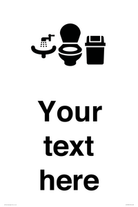 DV10932: Custom information: Toilets WC and Wash Basin with Sanitary Bin