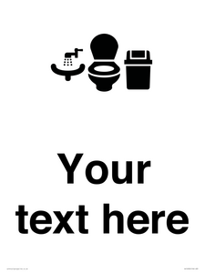 DV10932: Custom information: Toilets WC and Wash Basin with Sanitary Bin