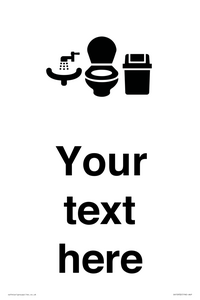 DV10932: Custom information: Toilets WC and Wash Basin with Sanitary Bin