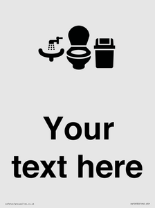 DV10932: Custom information: Toilets WC and Wash Basin with Sanitary Bin