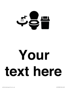 DV10932: Custom information: Toilets WC and Wash Basin with Sanitary Bin