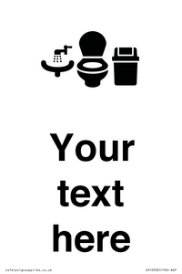 DV10932: Custom information: Toilets WC and Wash Basin with Sanitary Bin