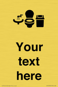 DV10932: Custom information: Toilets WC and Wash Basin with Sanitary Bin