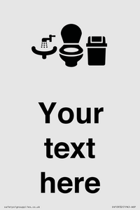 DV10932: Custom information: Toilets WC and Wash Basin with Sanitary Bin