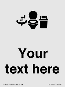 DV10932: Custom information: Toilets WC and Wash Basin with Sanitary Bin