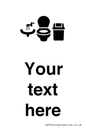 DV10932: Custom information: Toilets WC and Wash Basin with Sanitary Bin