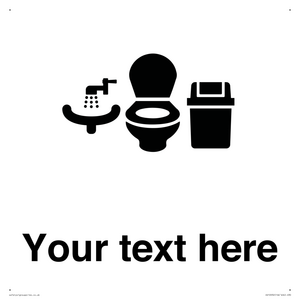DV10932: Custom information: Toilets WC and Wash Basin with Sanitary Bin