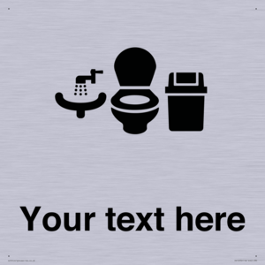 DV10932: Custom information: Toilets WC and Wash Basin with Sanitary Bin