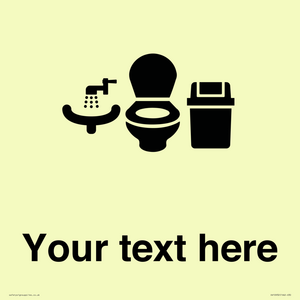 DV10932: Custom information: Toilets WC and Wash Basin with Sanitary Bin
