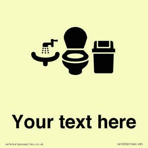 DV10932: Custom information: Toilets WC and Wash Basin with Sanitary Bin
