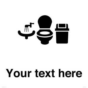 DV10932: Custom information: Toilets WC and Wash Basin with Sanitary Bin