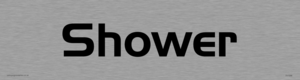 DV1096: shower - door sign