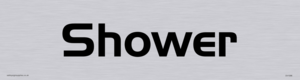 DV1096: shower - door sign
