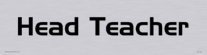 DV1102: head teacher - door sign