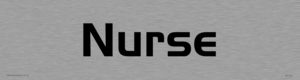 DV1105: nurse - door sign