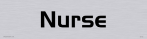 DV1105: nurse - door sign