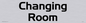 DV1107: changing room - door sign