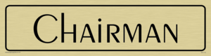 DV1112: chairman - door sign