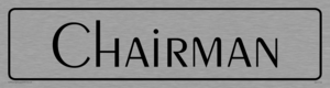 DV1112: chairman - door sign