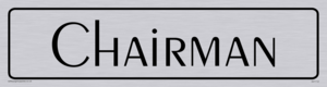 DV1112: chairman - door sign