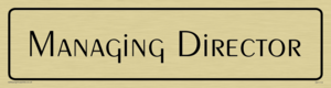 DV1113: managing director - door sign