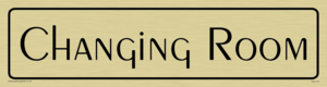 DV1119: changing room - door sign