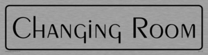 DV1119: changing room - door sign