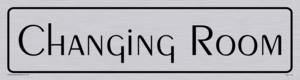 DV1119: changing room - door sign