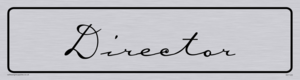 DV1123: director - door sign