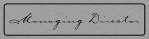 DV1125: managing director - door sign
