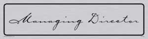 DV1125: managing director - door sign