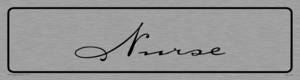DV1129: nurse - door sign
