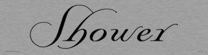 DV1132: shower - door sign