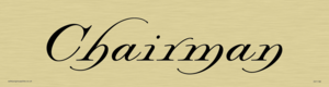 DV1136: chairman - door sign