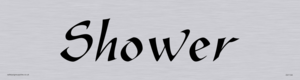 DV1144: shower - door sign