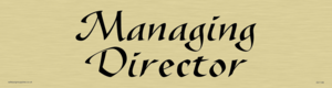 DV1149: managing director - door sign
