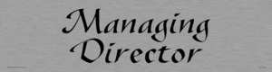 DV1149: managing director - door sign