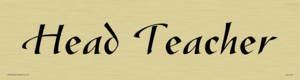 DV1150: head teacher - door sign