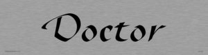DV1151: doctor - door sign