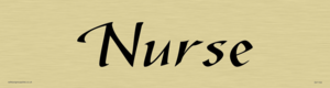 DV1153: nurse - door sign
