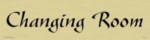 DV1155: changing room - door sign