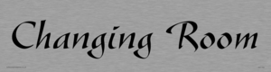 DV1155: changing room - door sign
