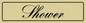 DV1156: shower - door sign