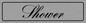 DV1156: shower - door sign