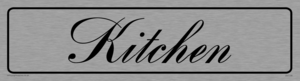 DV1158: kitchen - door sign