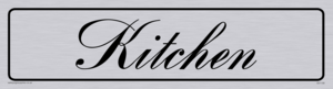 DV1158: kitchen - door sign