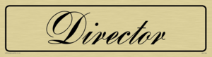 DV1159: director - door sign
