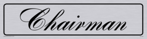 DV1160: chairman - door sign
